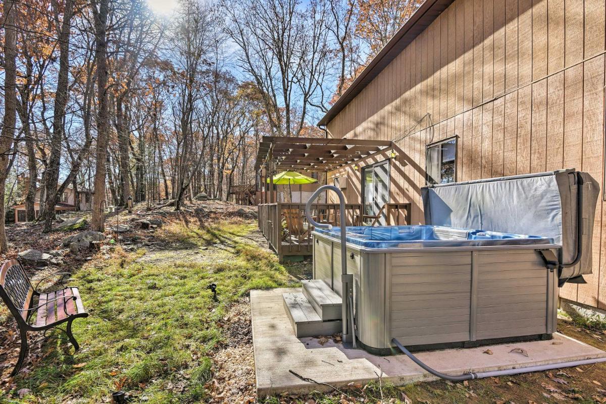 Poconos Home with Fire Pit Hot Tub Deck and Grill! image 25